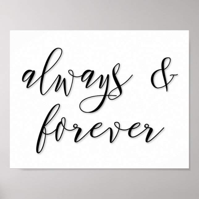 Poster toujours & pour toujours (Devant)