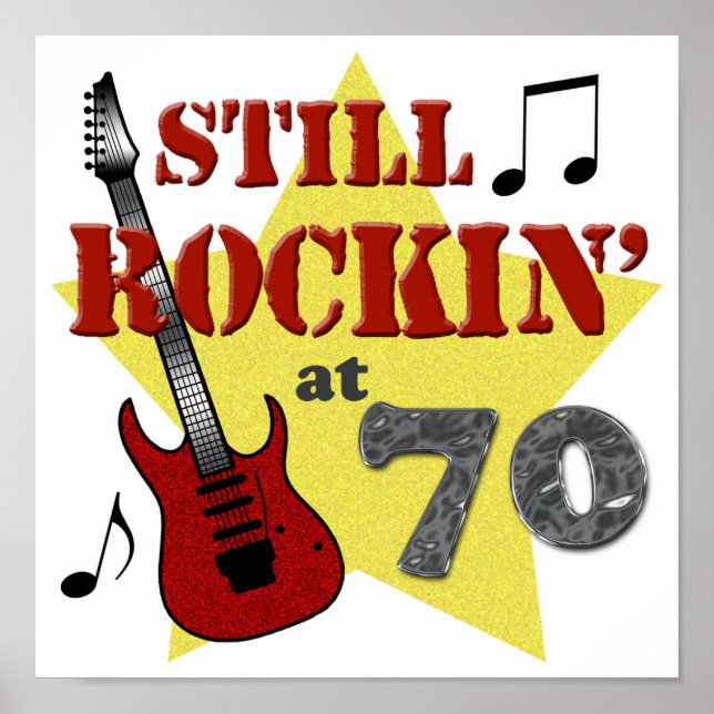 Poster Toujours Rockin' À 70 Ans (Devant)