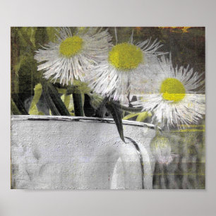 Poster Toujours Vie Jolie Fleurs Roses dans Teacup