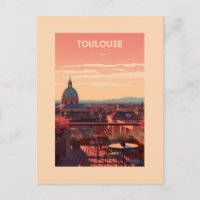 Poster Toulouse - France - illustration