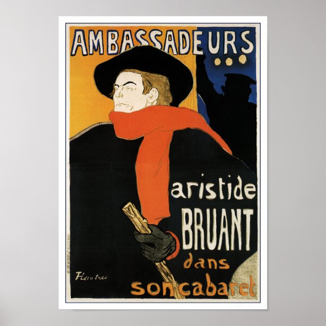 Poster Toulouse-Lautrec : Ambassadeurs (Devant)