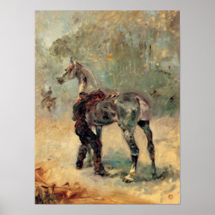 Poster Toulouse-Lautrec - artilleur et son cheval