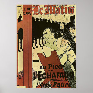 Poster Toulouse-Lautrec - Au Pied De L'Échafaudage 18...