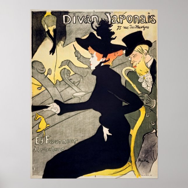 Poster Toulouse-Lautrec - Divan Japonais (Devant)