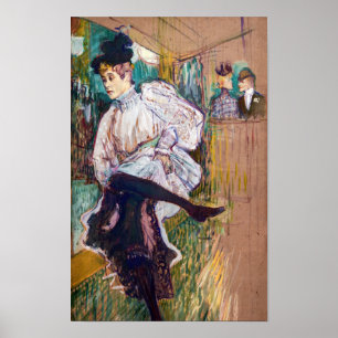 Poster Toulouse-Lautrec - Jane Avril dansant