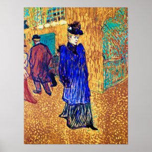 Poster Toulouse Lautrec : Jane Avril Feuille le R.