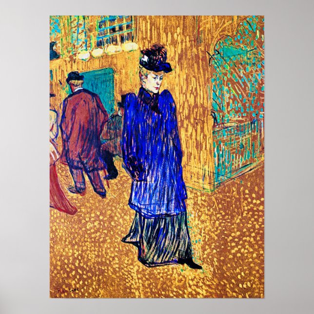 Poster Toulouse Lautrec : Jane Avril Feuille le R. (Devant)