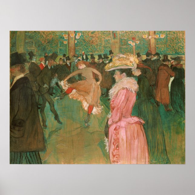 Poster Toulouse-Lautrec - La Danse (Devant)