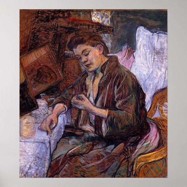 Poster Toulouse-Lautrec - La Toilette Madame Fabre 1891 (Devant)