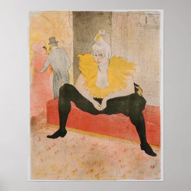Poster Toulouse-Lautrec - Mademoiselle Cha-u-kao Siège (Devant)
