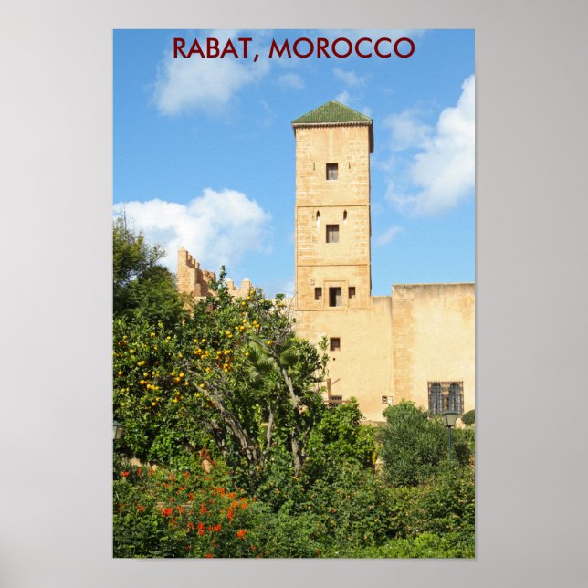 Poster Tour à Rabat, Maroc (Devant)
