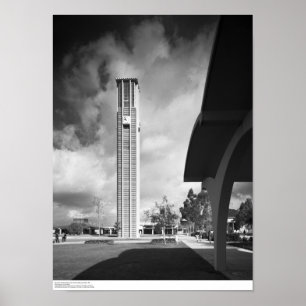 Poster Tour Bell avec les arches à l'édifice de la biblio