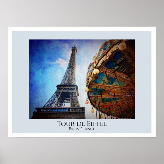 Poster Tour de Eiffel Paris (Devant)
