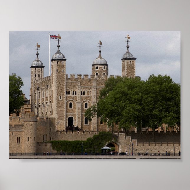 Poster Tour De Londres Angleterre Vue De L'Autre Côté De  (Devant)
