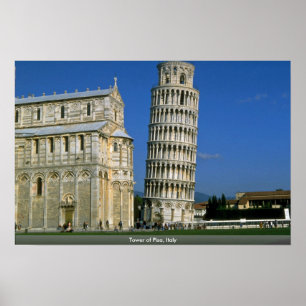 Poster Tour de Pise, Italie
