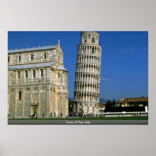 Poster Tour de Pise, Italie (Devant)
