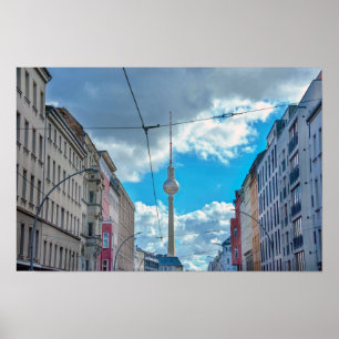 Poster Tour de télévision, Berlin, Allemagne