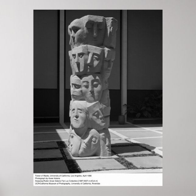 Poster Tour des masques, UCLA, 1966 (Devant)