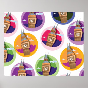 Poster Tour d'horloge Big Ben Westminster