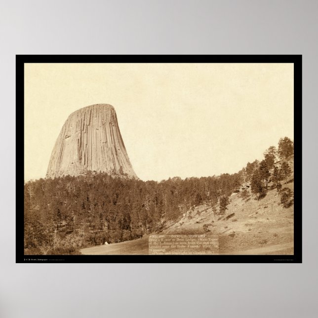 Poster Tour du diable ou pavillon d'ours WY 1888 (Devant)