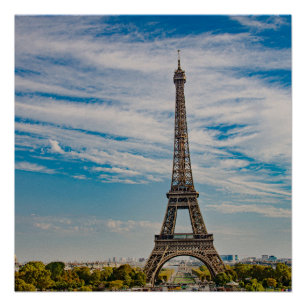 Poster Tour Eiffel à Paris
