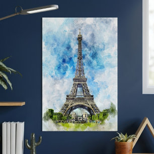 Poster Tour Eiffel à Paris nr2