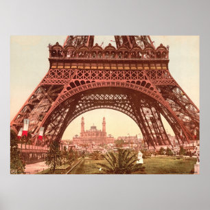Poster Tour Eiffel et Trocadéro