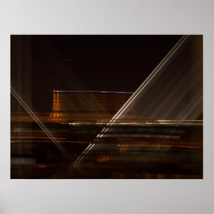 Poster Tour Eiffel face au ciel nocturne