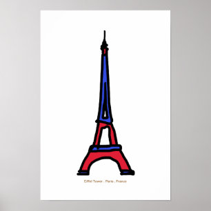 Poster Tour Eiffel France Paris