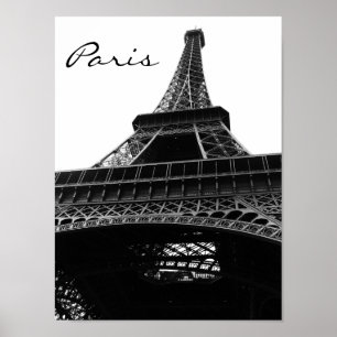 Poster Tour Eiffel noir et blanc 2