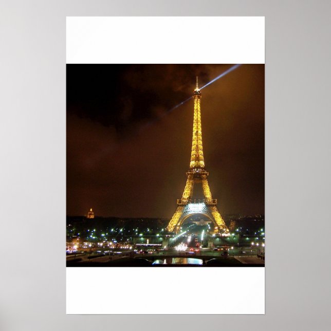 Poster Tour Eiffel par nuit (Devant)