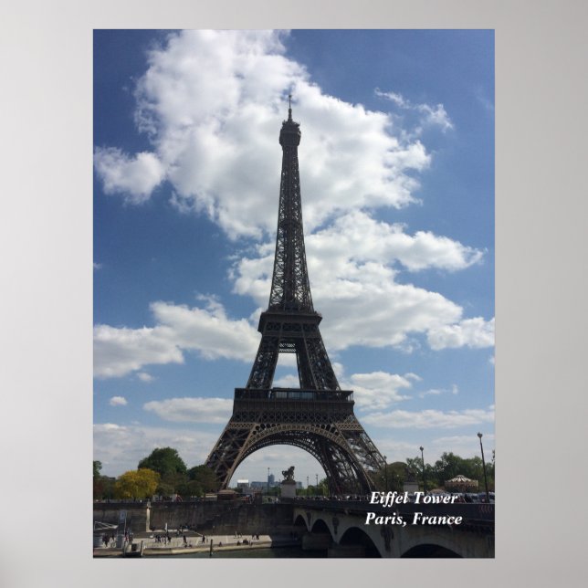 Poster Tour Eiffel Paris France (Devant)