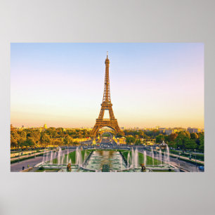 Poster Tour Eiffel, Paris. France.