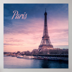 Poster Tour eiffel Paris France