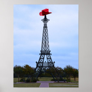 Poster Tour Eiffel, Paris, Texas
