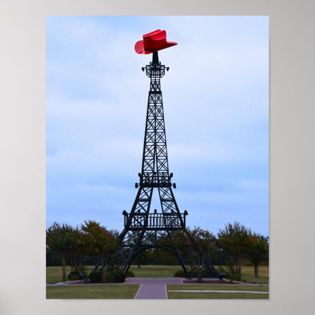 Poster Tour Eiffel, Paris, Texas (Devant)