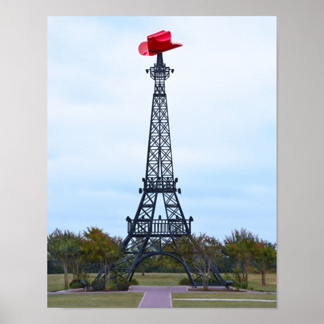 Poster Tour Eiffel, Paris, Texas (Devant)