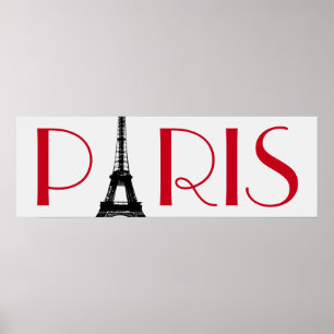 Poster Tour Eiffel Paris Voyage