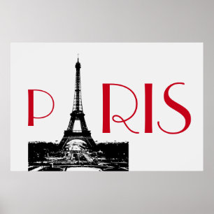Poster Tour Eiffel Voyage à Paris