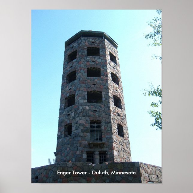 Poster Tour Enger - Duluth, Minnesota (Devant)