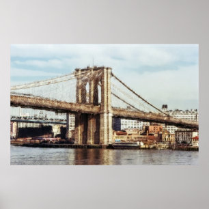 POSTER TOUR EST DU PONT BROOKLYN - NEW YORK