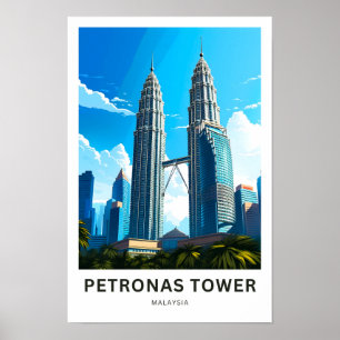 Poster Tour Petronas Malaisie Imprimer