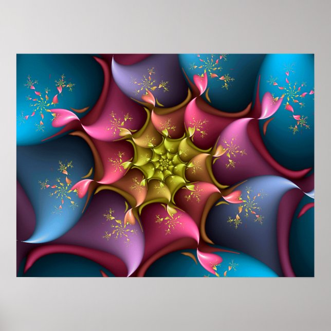 Poster Tourbillon de couleurs  (Devant)