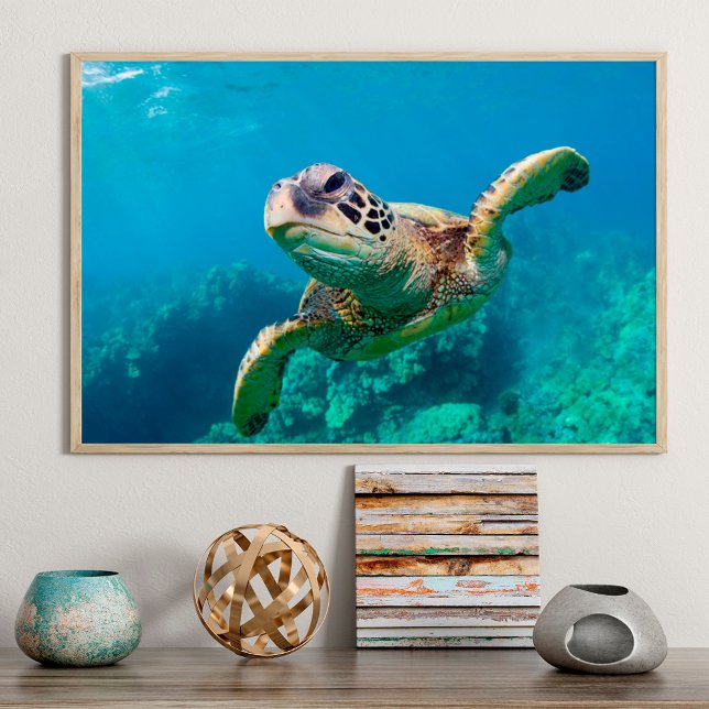 Poster Tourbillon de Green Sea |hawaï (Créateur téléchargé)