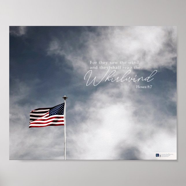 Poster Tourbillon (Hosea 8:7) (Devant)