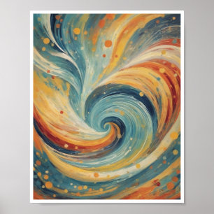 Poster tourbillons tourbillonnants tourbillonnants vortex
