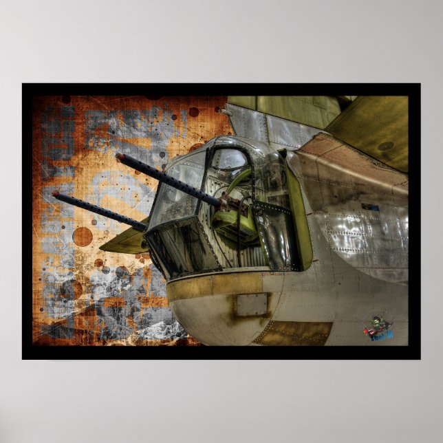 Poster Tourelle arrière du gunner - Liberator B24 (Devant)