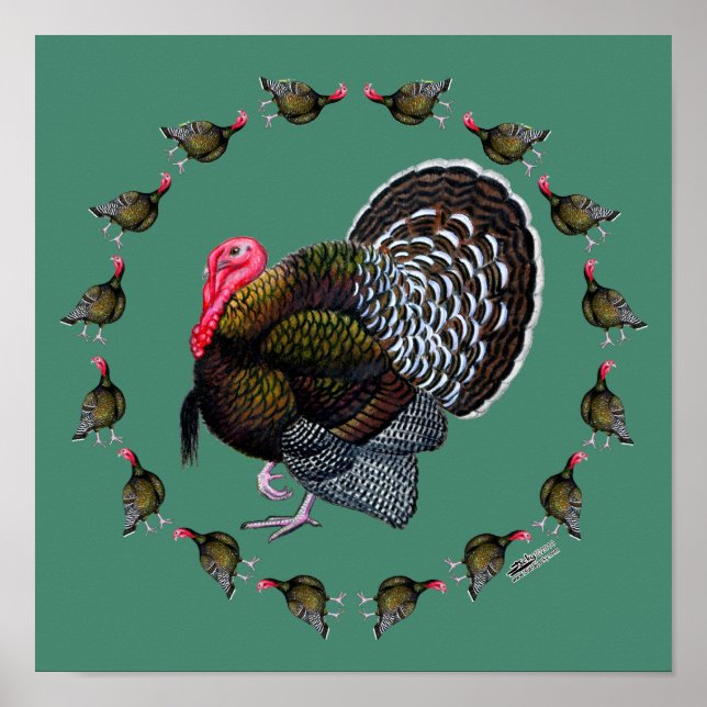 Poster Tourkey circle (Devant)