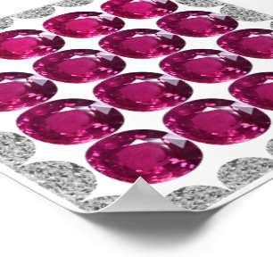 Poster Tourmaline rose diamant