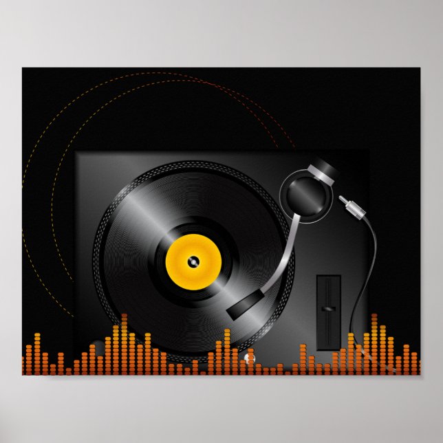 Poster Tourne-disque (Devant)